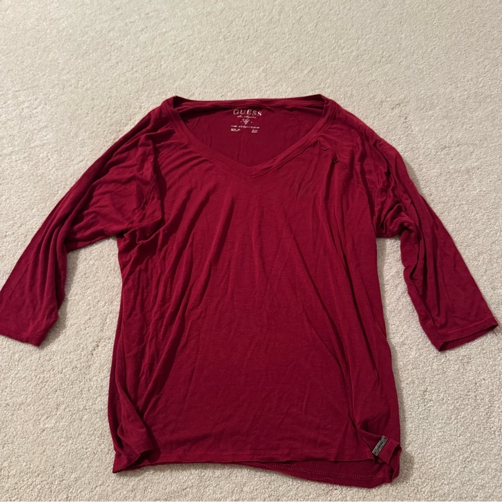Guess Women's Burgundy Small Top from Bloomingdale’s